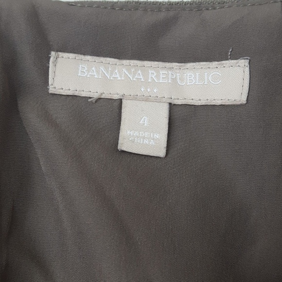 Banana Republic Skirt Womens Size 4 Brown Gold Orange Striped Pencil Straight - Picture 2 of 5